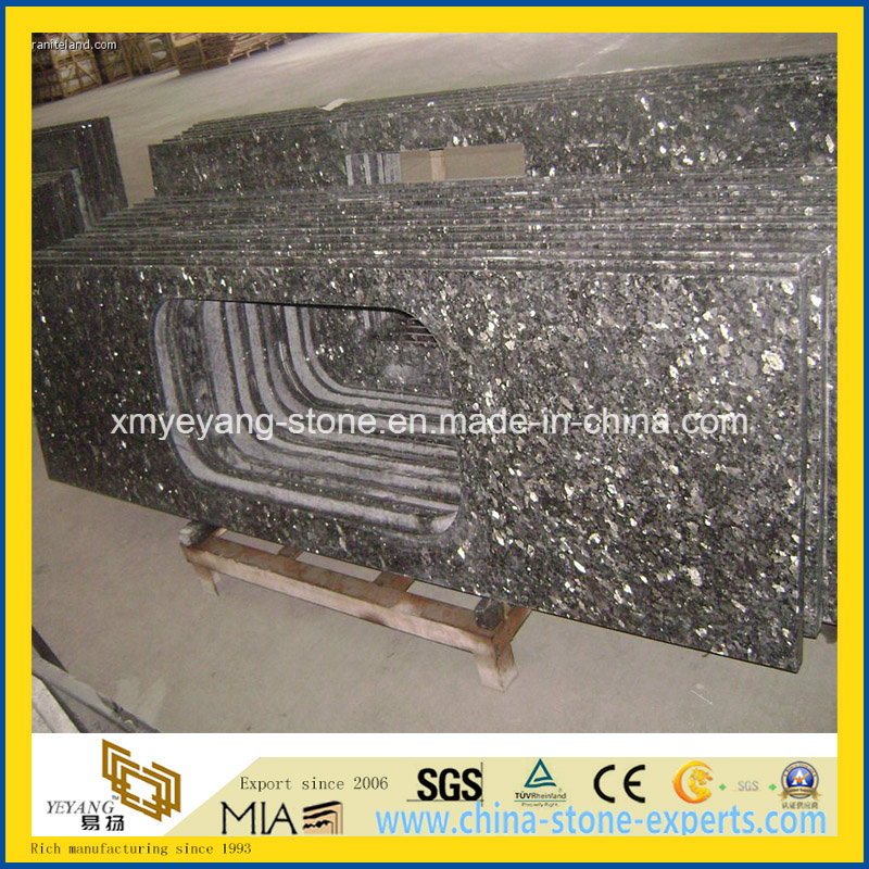 Prefabricated Silver Pearl Granite Kitchen Countertop