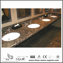 Durable Natural Baltic Brown Granite Vanity tops for Bathroom,Hotel (YQW-GC06051909)
