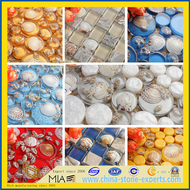 Crystal Glass Mosaic for Wall, Swimming Pool, Tile(YQT)