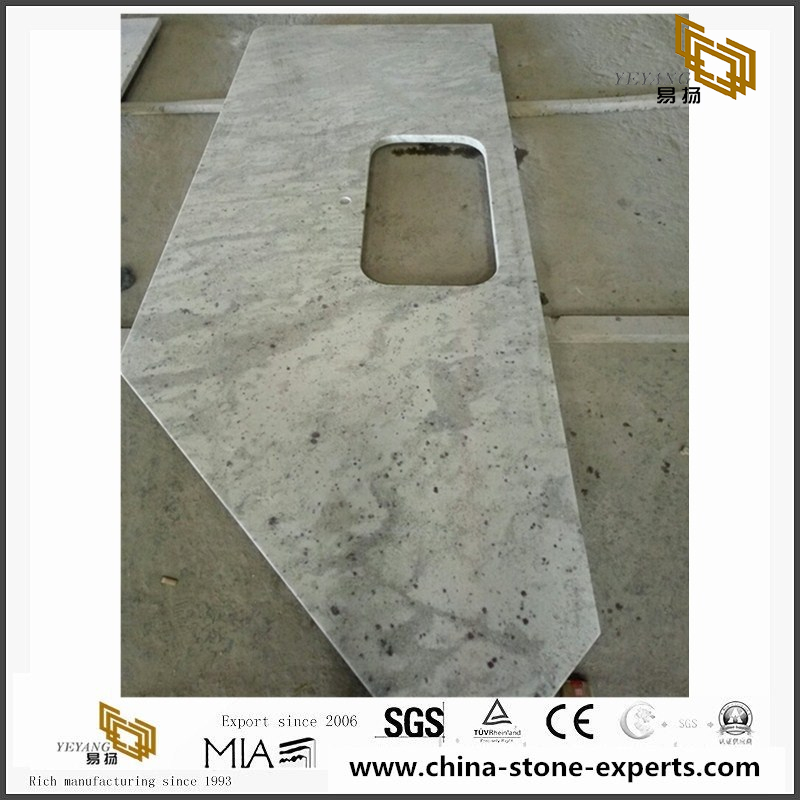 Andromeda White Granite Stone Kitchen Countertops Worktops