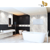 Brown yellow quartz stone slabs countertops from factory outlet(D2001)