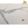 Polished Calacatta Quartz Design Kitchen Countertop Bathroom Vanity Tiles B4013