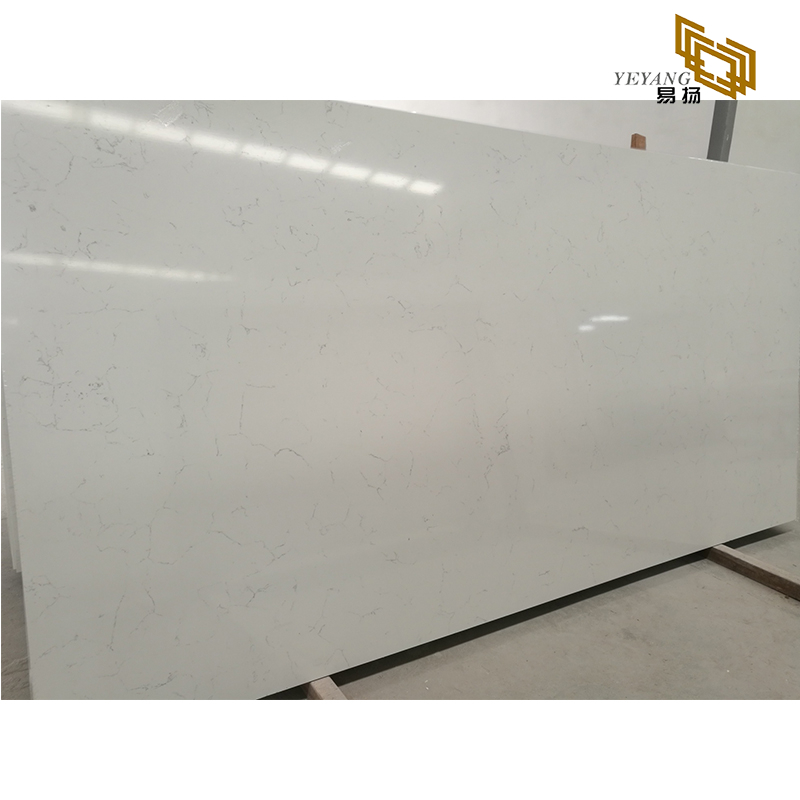 Middle white quartz slabs stone quartz countertops for kitchen enginnering