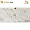 Luxurious Golden Veined Quartz Slab Countertop for Sale B4045