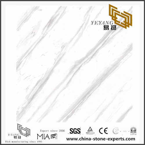 Luxury New Volakas White Marble Slabs for Bathroom Decoration （YQN-101102）
