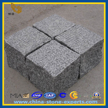 Bush-hammed Gray Granite Paving Cube Stone (YQZ-PS)