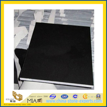 Natural Polished Mongolia Black Granite Tile for Wall/Flooring (YQC)