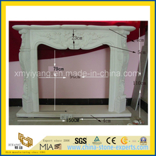 Custom Classic Natural Stone-Marble &amp; Granite Fireplace with Mantle