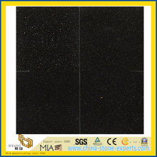 Customized Indian Black Galaxy Granite Stone Tile for Floor/Square/External Wall/Ceiling