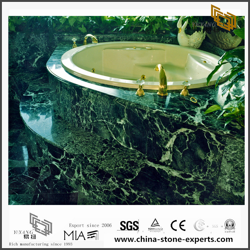 Luxury New Verde Alpi Marble Slabs for Bathroom Decoration（YQN-092608）