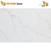 Pure White Bottom Light Gray Veins Calacatta Quartz Countertops B4025