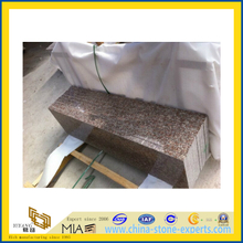 G687 Peach Red Granite Polished Step Stair with Bevel Edge (YQA)