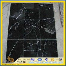 Nero Marquina Black Marble Tiles for Flooring and Wall / Bathroom/Backsplash