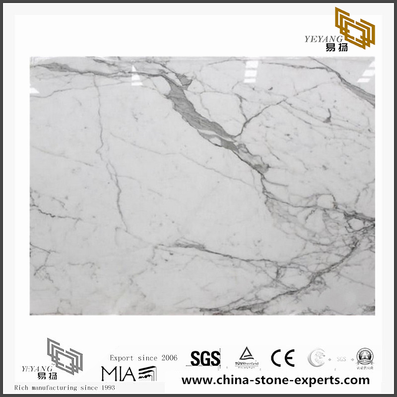 Custom Arabescato White Marble for Wall Backgrounds & Floor Tiles （YQN-092603）
