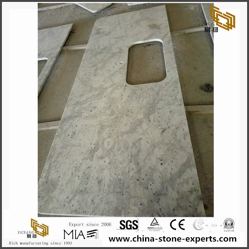 Andromeda White Granite Stone Kitchen Countertops Worktops