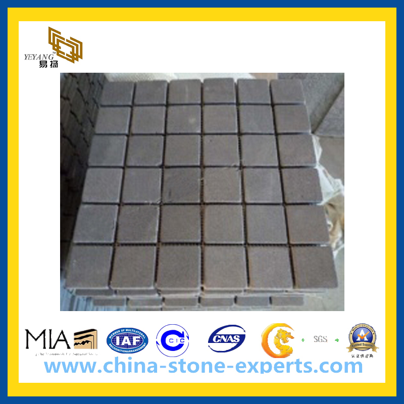 Grey Stone Basalt Mosaic Tile for Outdoor Paving(YQG-PV1021)
