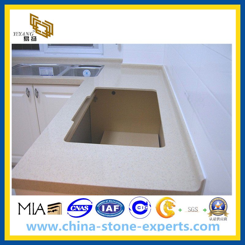 Artificial Quartz Stone Countertop for Kitchen and Bathroom(YYL)