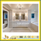 Polished White Carrara Marble Bathroom Vanity Top for Hotel