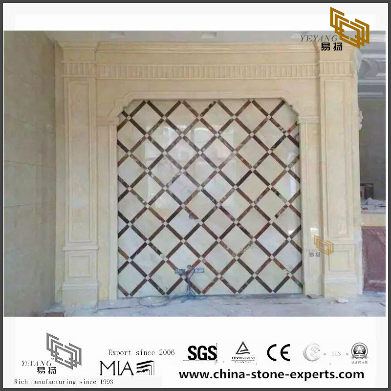 China White Marble Backgrounds for Bathroom Design (YQW-MB0726018）