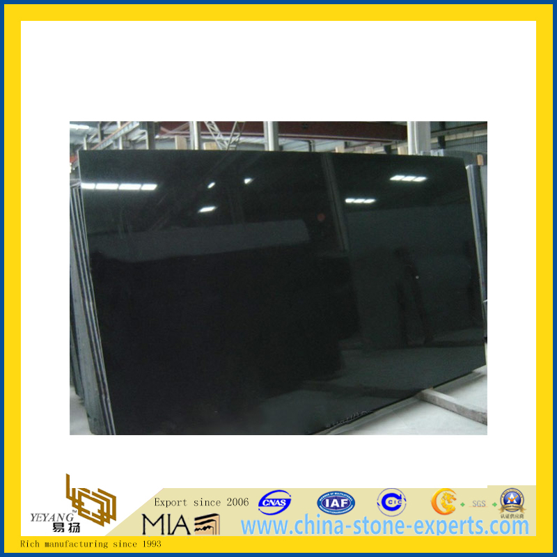 Discount Polished G654 Black Color Granite Slab for Paving, Tombstone(YQC)