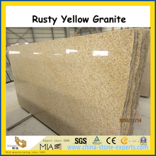 Shandong Rusty Yellow Granite Polished Slabs for floor / wall