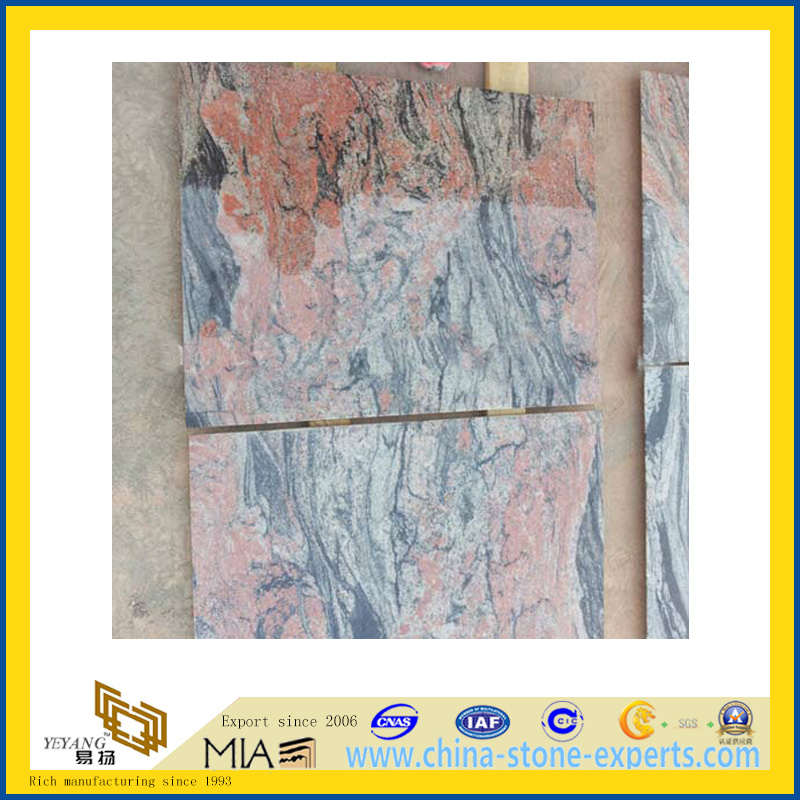 Natural Polished Multicolor Red Granite Tile for Wall/Flooring (YQC)