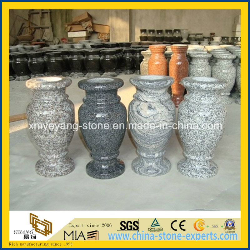 G664/G654/G603 Granite Flower Vase for Memorial Stone