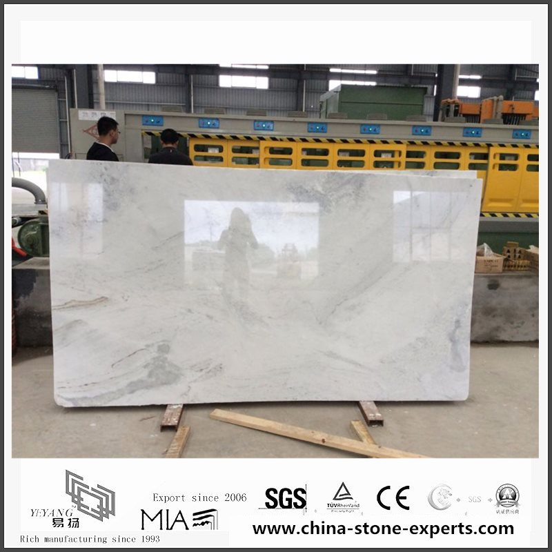 New Arabescato Venato White Marble Slabs for Bathroom Decoration (YQW-MSA06052202）