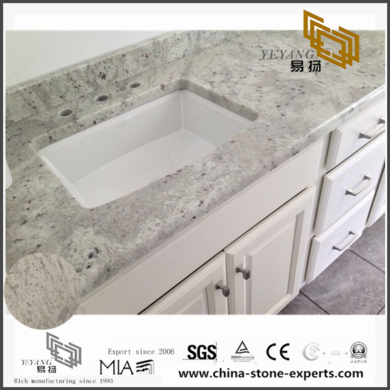 Cheap Andromeda White Granite Counter tops for Bathroom Design (YQW-GC0714010)